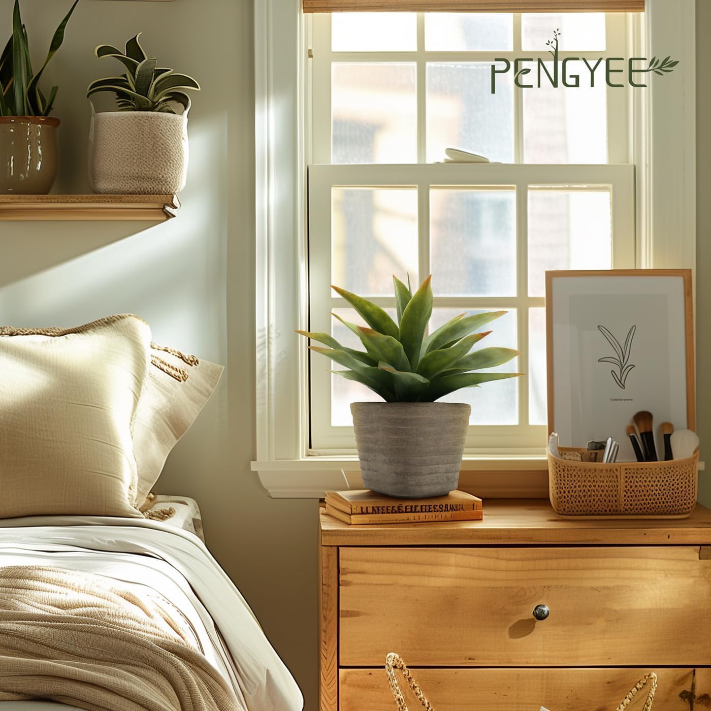 Farmhouse Green Faux Plant - View 2
