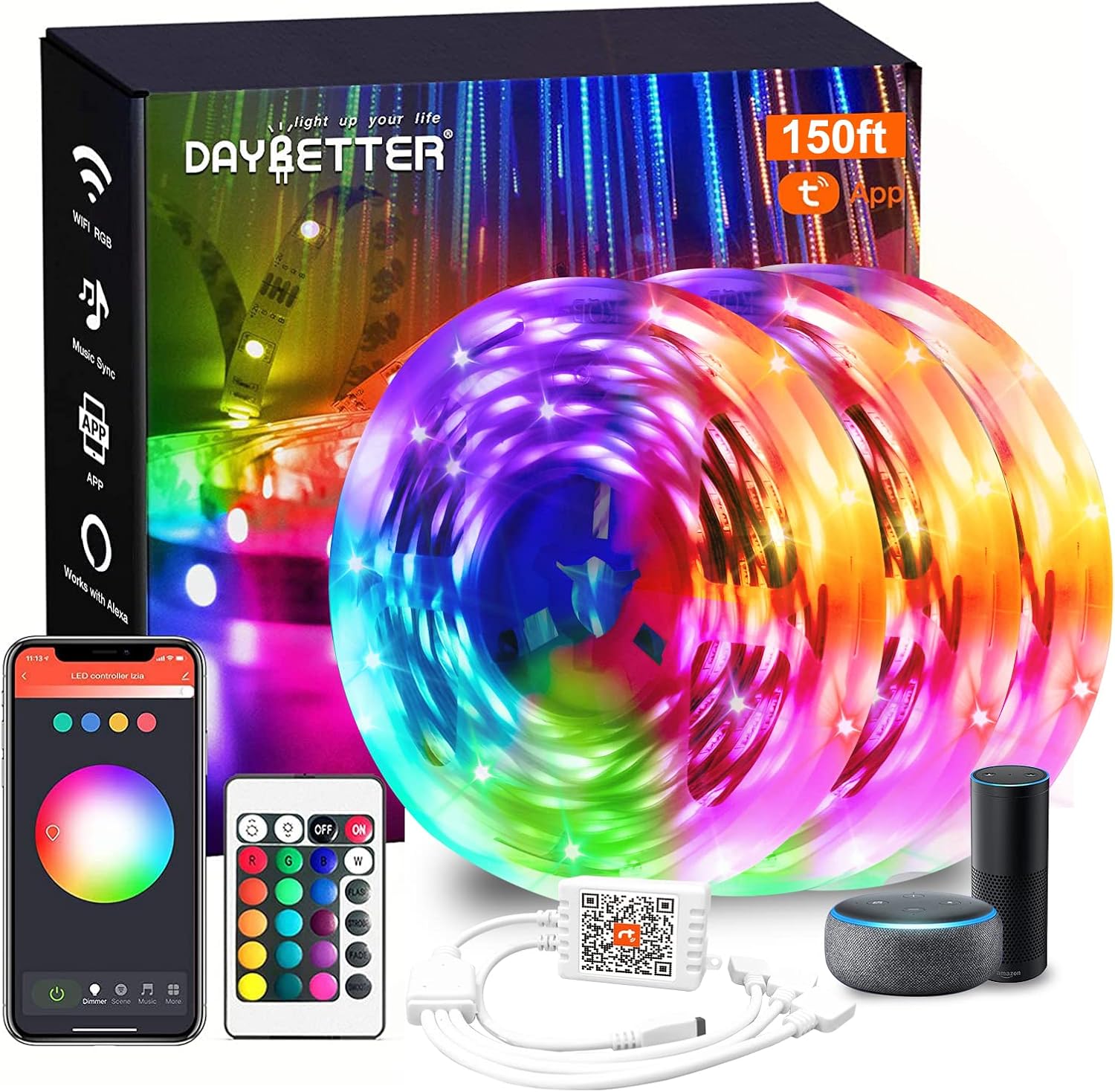Smart Metal LED Strip Lights — 150FT