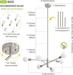 Farmhouse Black Chandelier — 6-Light - View 2