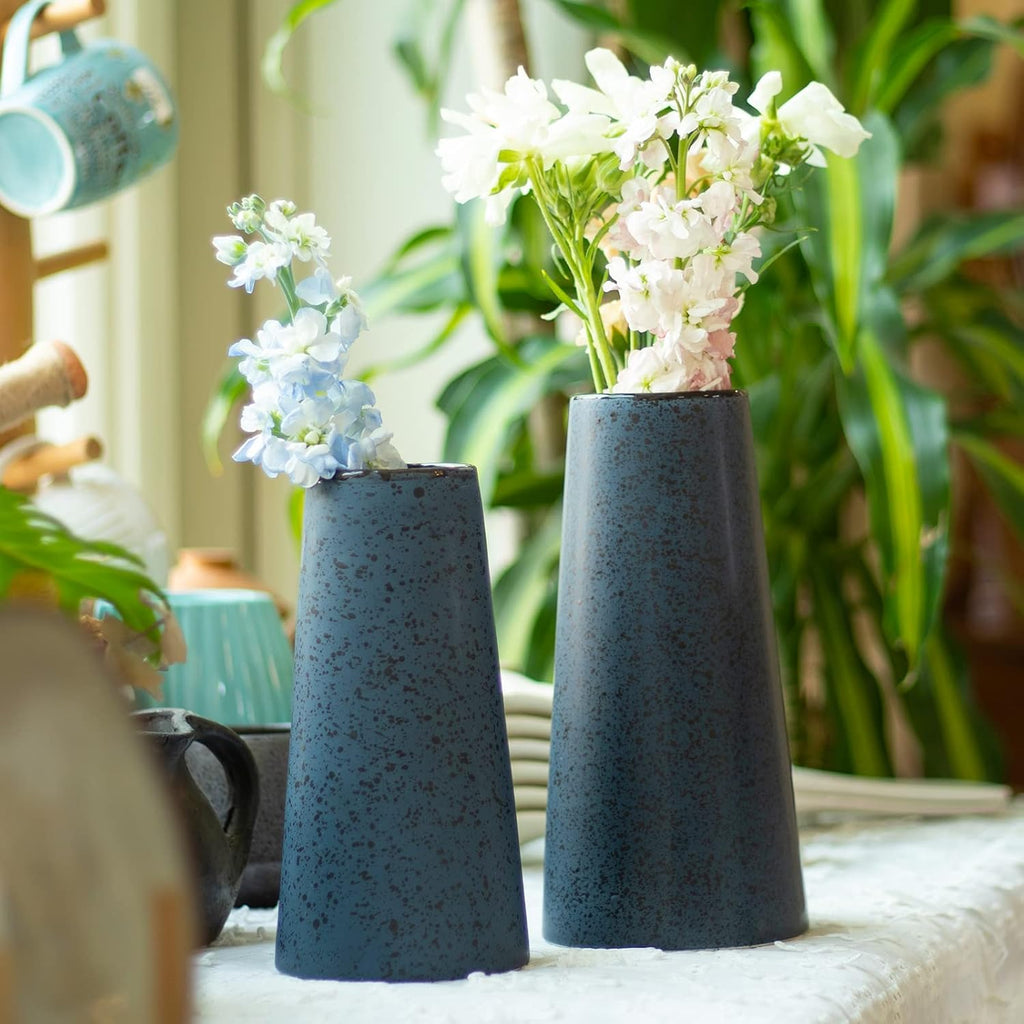 Farmhouse Blue Flower Vase — Set of 2 - View 9