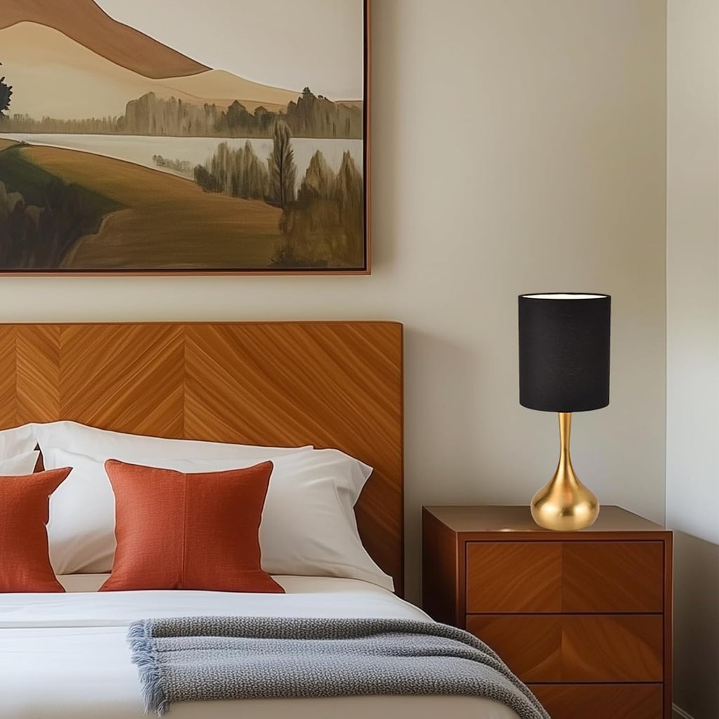 Linen Luxe Metal Nightstand Lamp — 17.3" - View 8