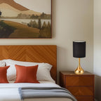 Linen Luxe Metal Nightstand Lamp — 17.3" - View 8