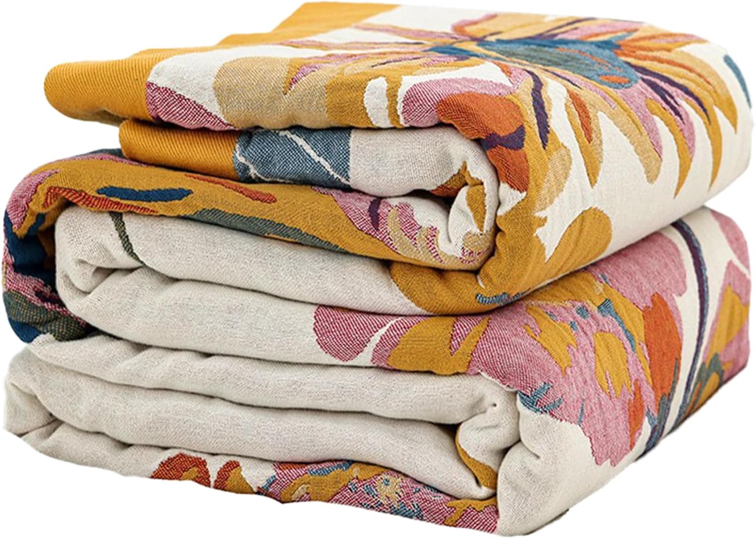 Boho Fabric Throw Pillow — 90" — F - Boho Floral