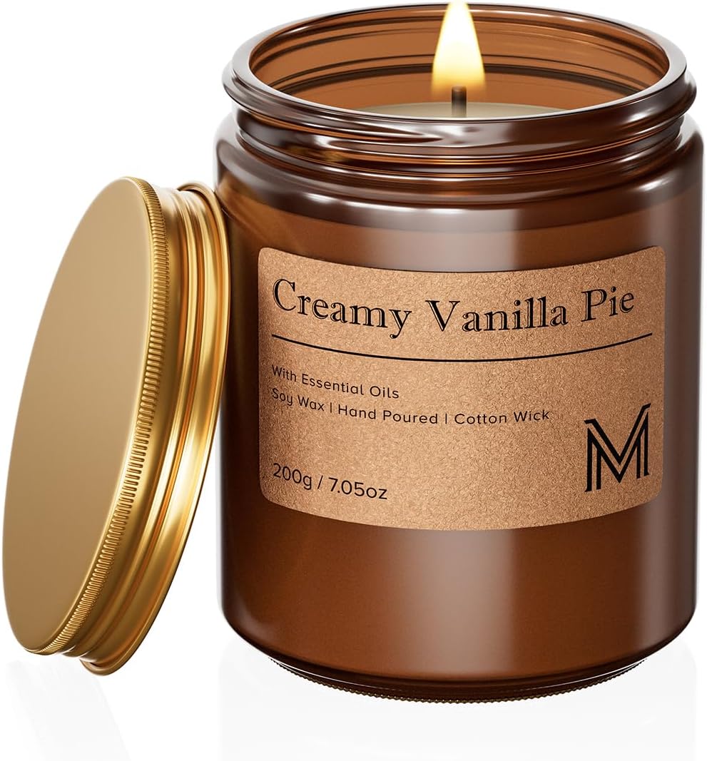Scented Metal Candle Set — 7.5oz/Creamy Vanilla Pie