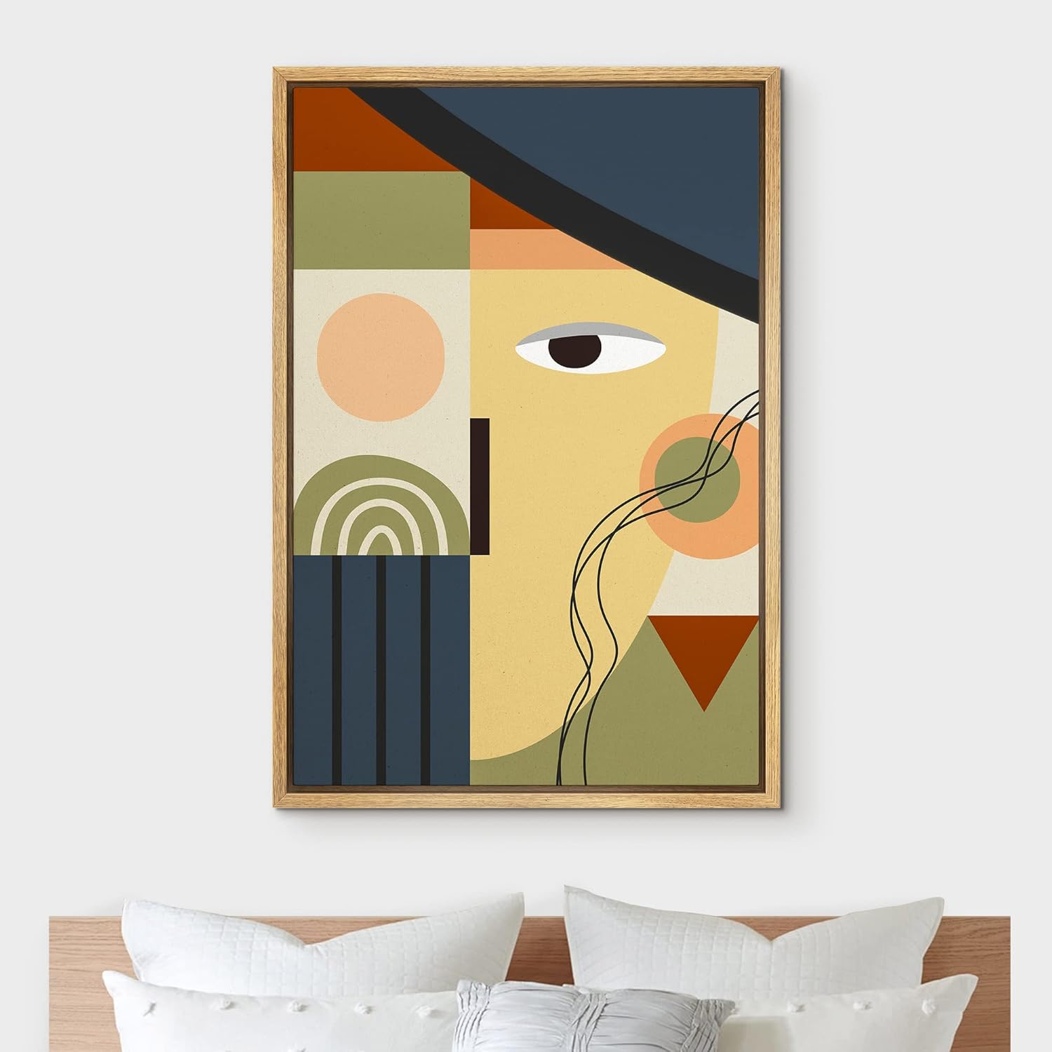 Framed Boho Grey Wall Art — 16" - View 3