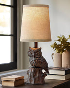 Farmhouse Brown Nightstand Lamp — 14.25" - View 2