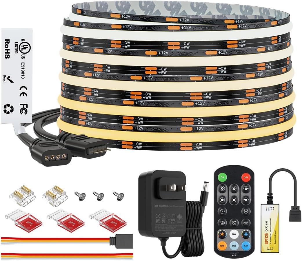 Dimmable Metal LED Strip Light — 2X16 — DC12V IP30