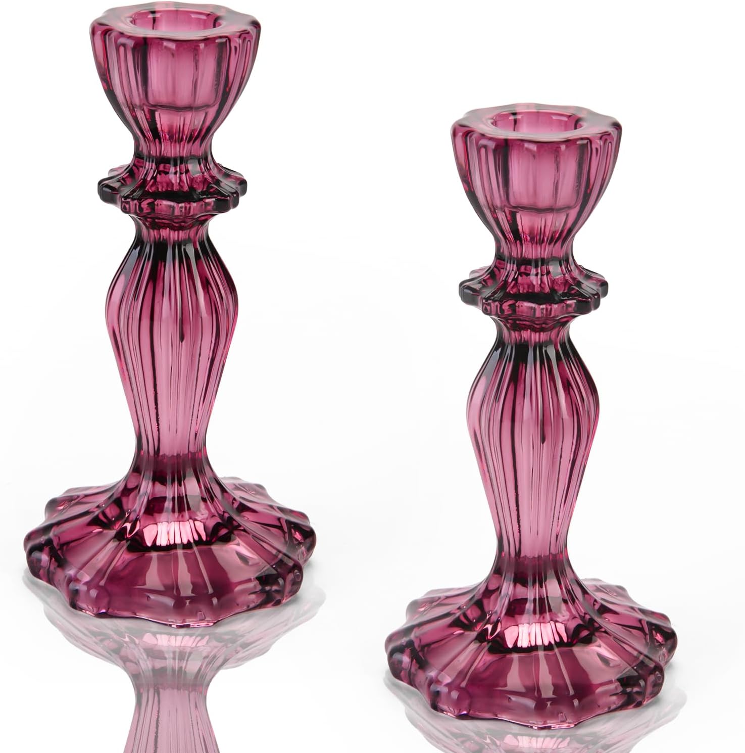 Orange Candle — Dark Purple