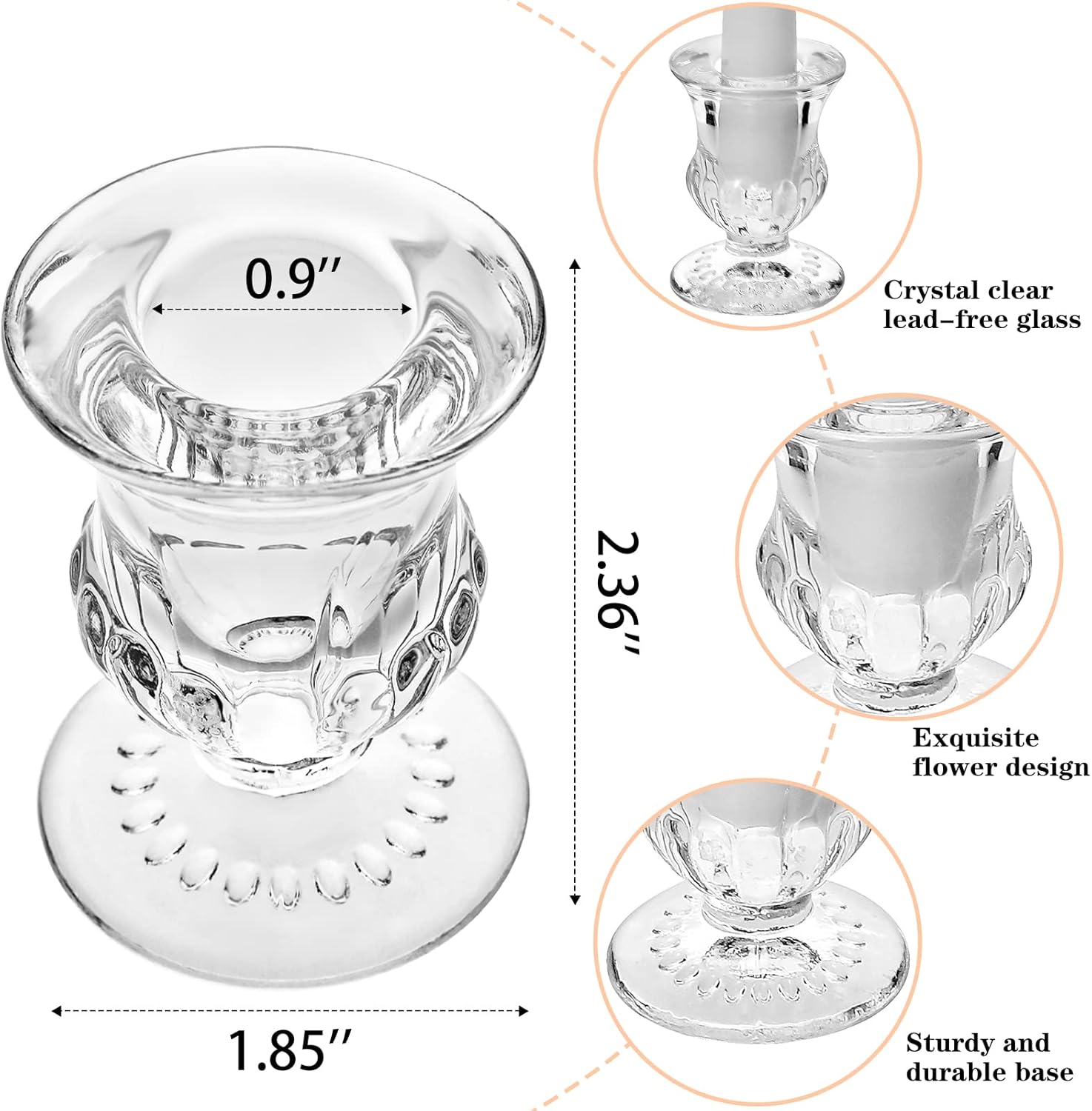 Luxe Glass Candle — Set of 6 - View 3