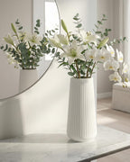 Modern Black Flower Vase — 8" - View 7