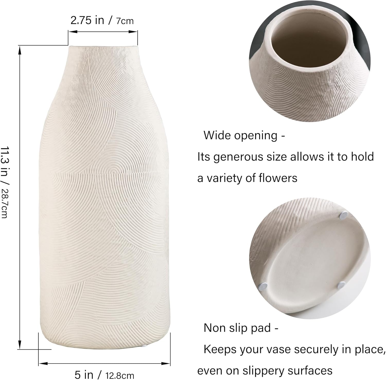 Boho Red Decorative Vase - View 5