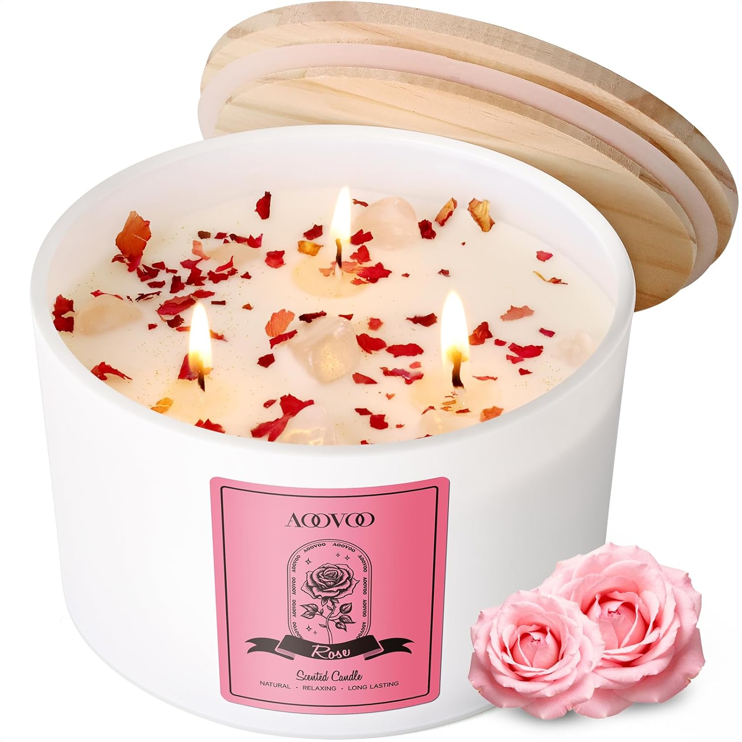 Luxe Metal Scented Candle — Rose Scented Candle