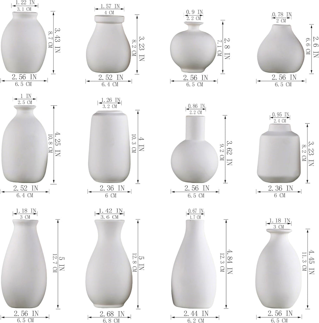 Boho Black Vase — Set of 12 - View 5