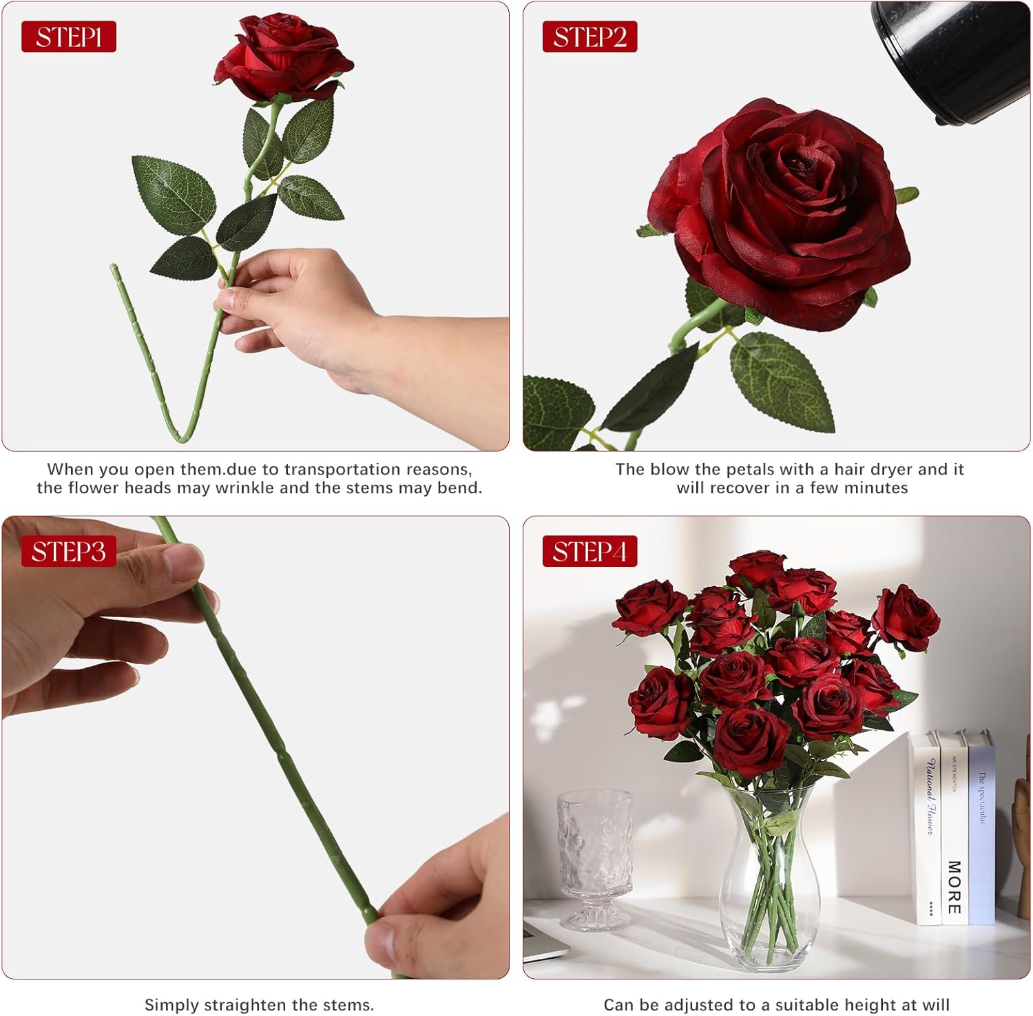 Black Artificial Flowers - View 9