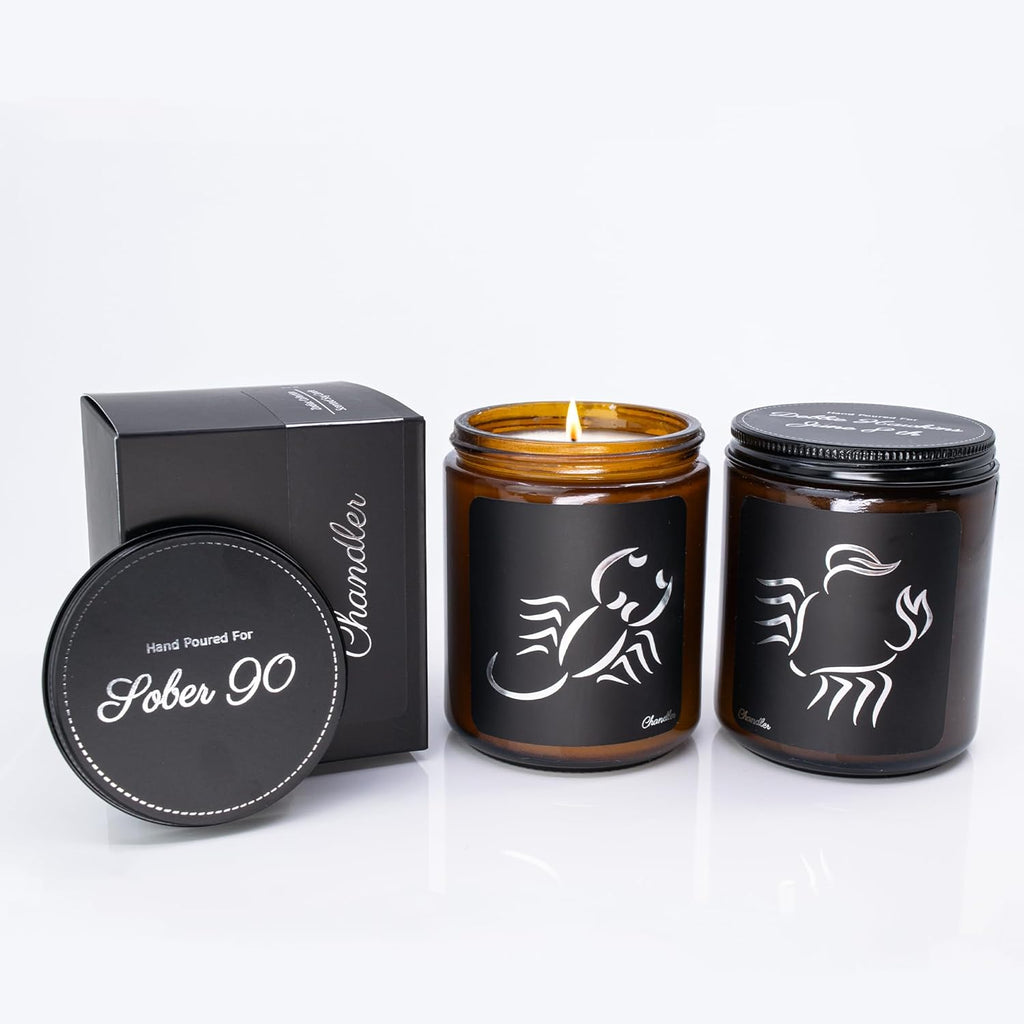 Scented Blue Soy Candle - View 2