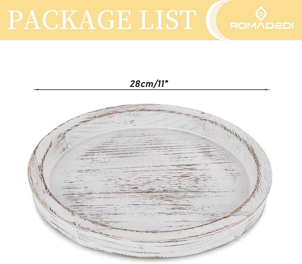 Round Farmhouse Brown Pillar Candle - View 5