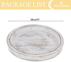 Round Farmhouse Brown Pillar Candle - View 5