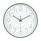 Battery Operated Modern Black Wall Clock — 8"