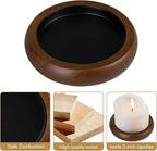 Farmhouse Black Pillar Candle — Set of 4 - View 3