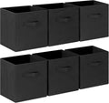 Beige Storage Bin — 11.8" — Cube 10.5"x10.5"x11"-6pcs