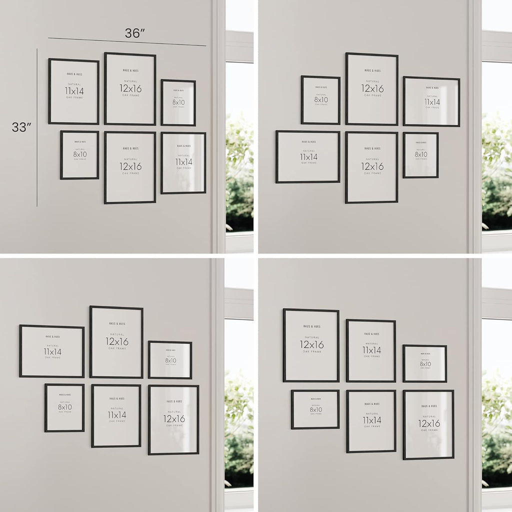 Framed Black Wall Decor — Set of 6 - View 5