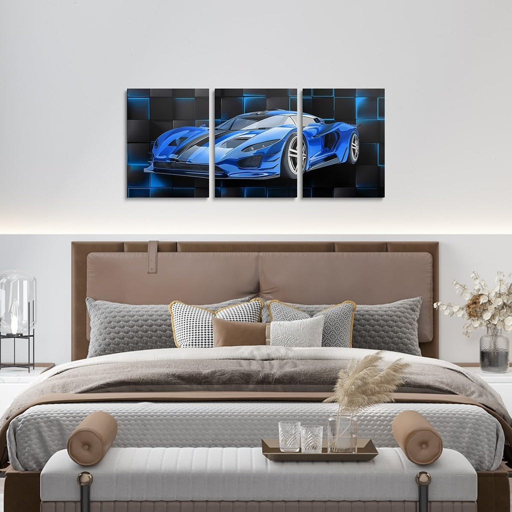 Modern Black Canvas Wall Art — 12" - View 4