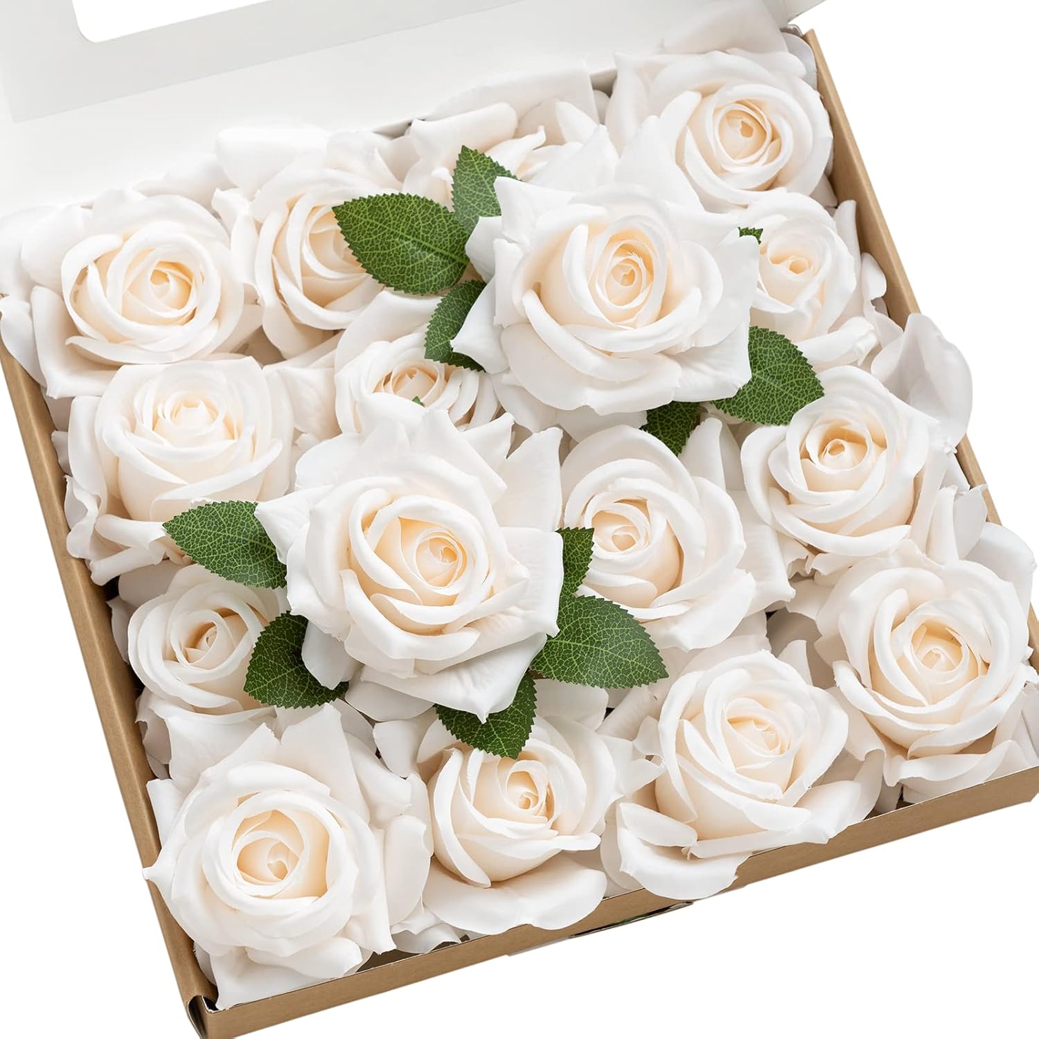 Beige Artificial Flowers — 3.5" — Cream