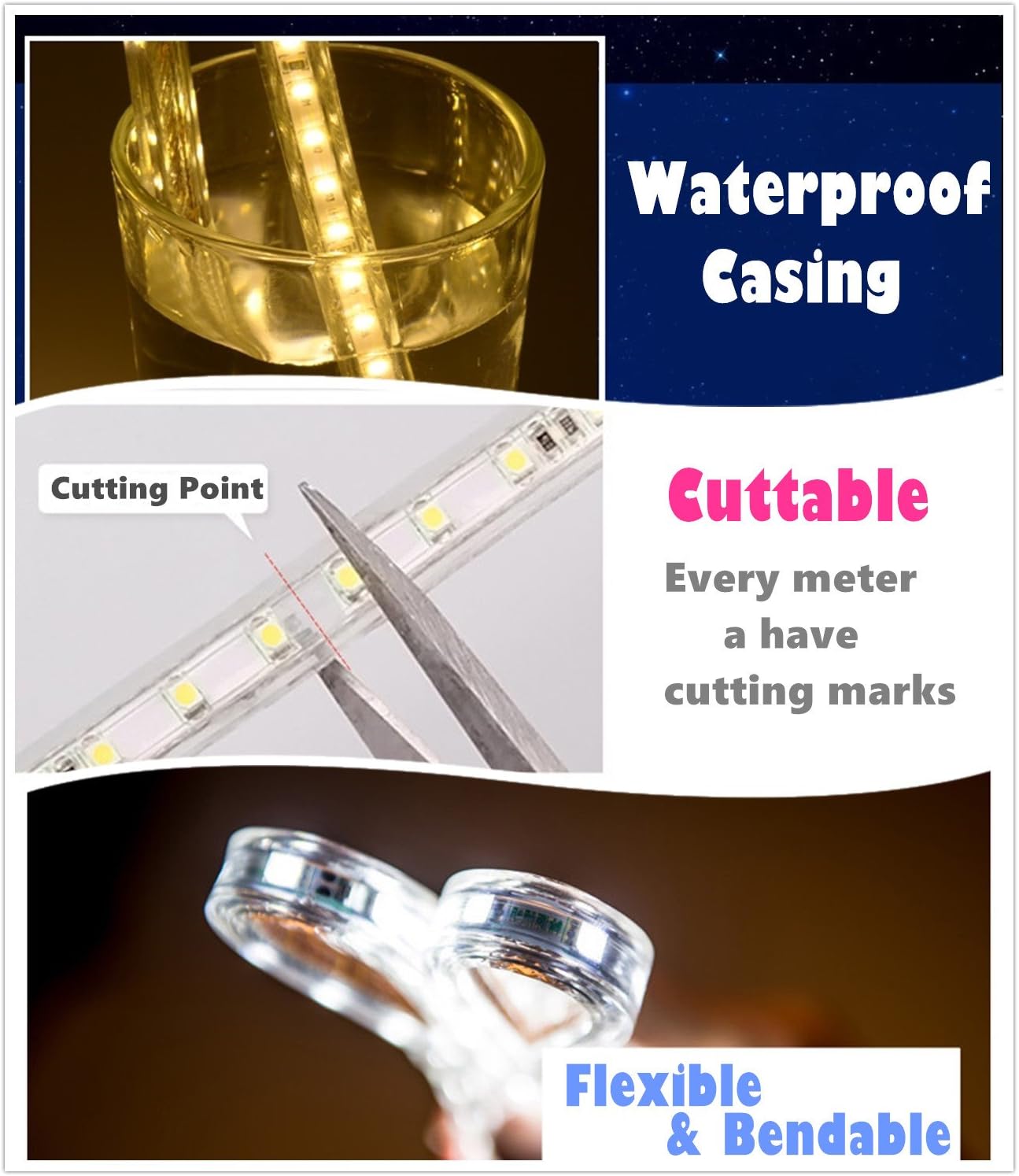 Dimmable White LED Strip Light - View 4