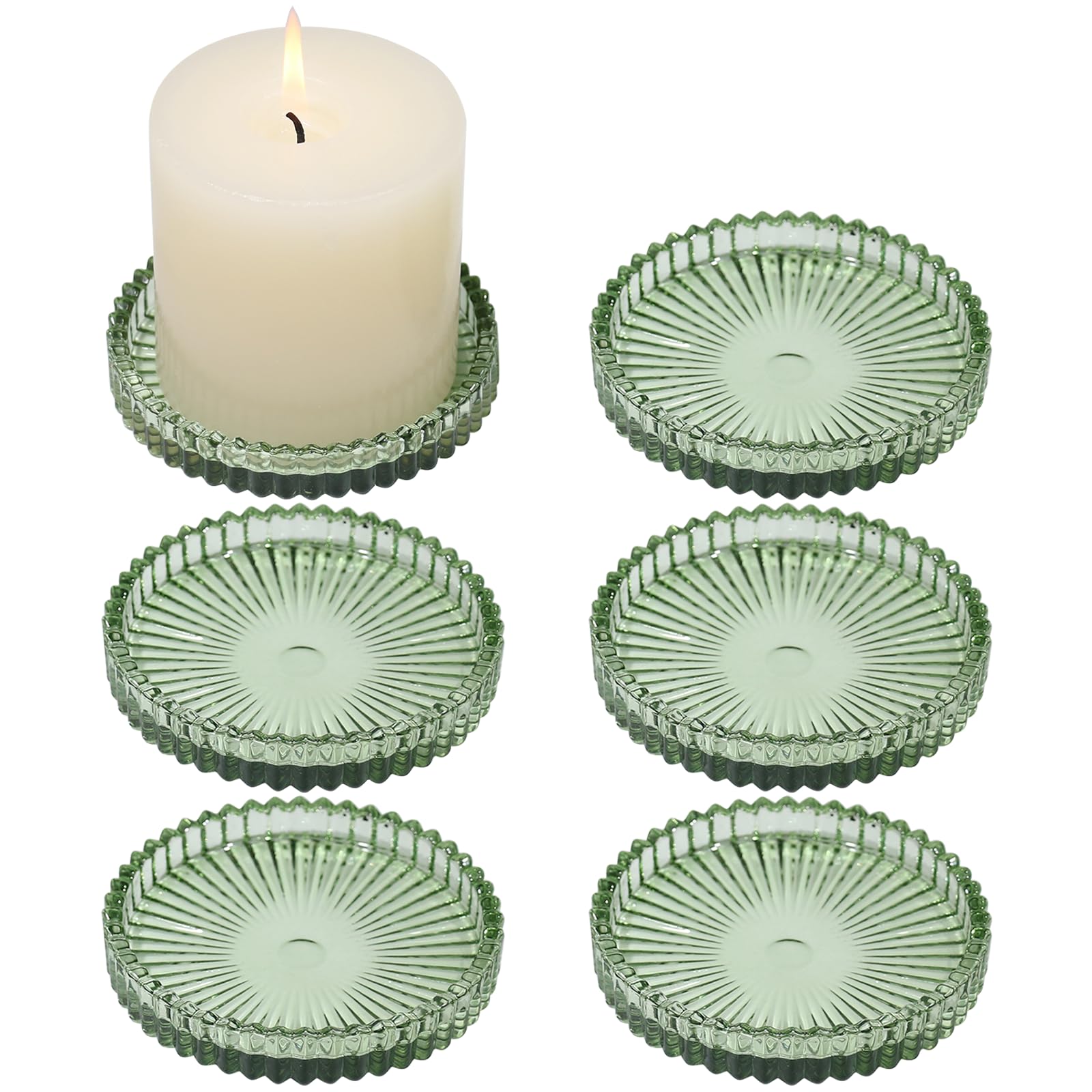 Blue Pillar Candle — 4"
