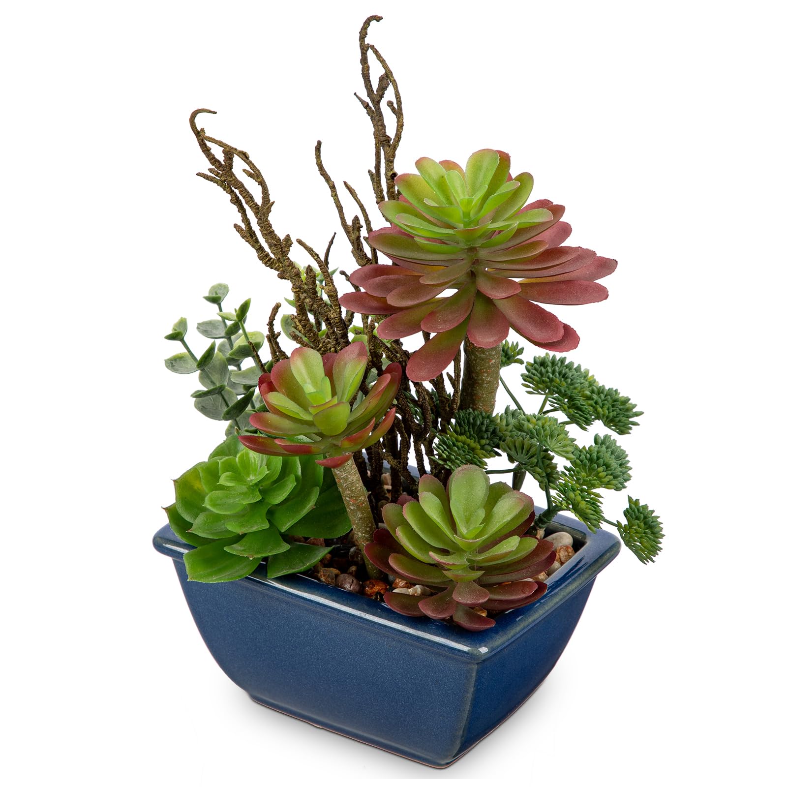 Blue Faux Plant