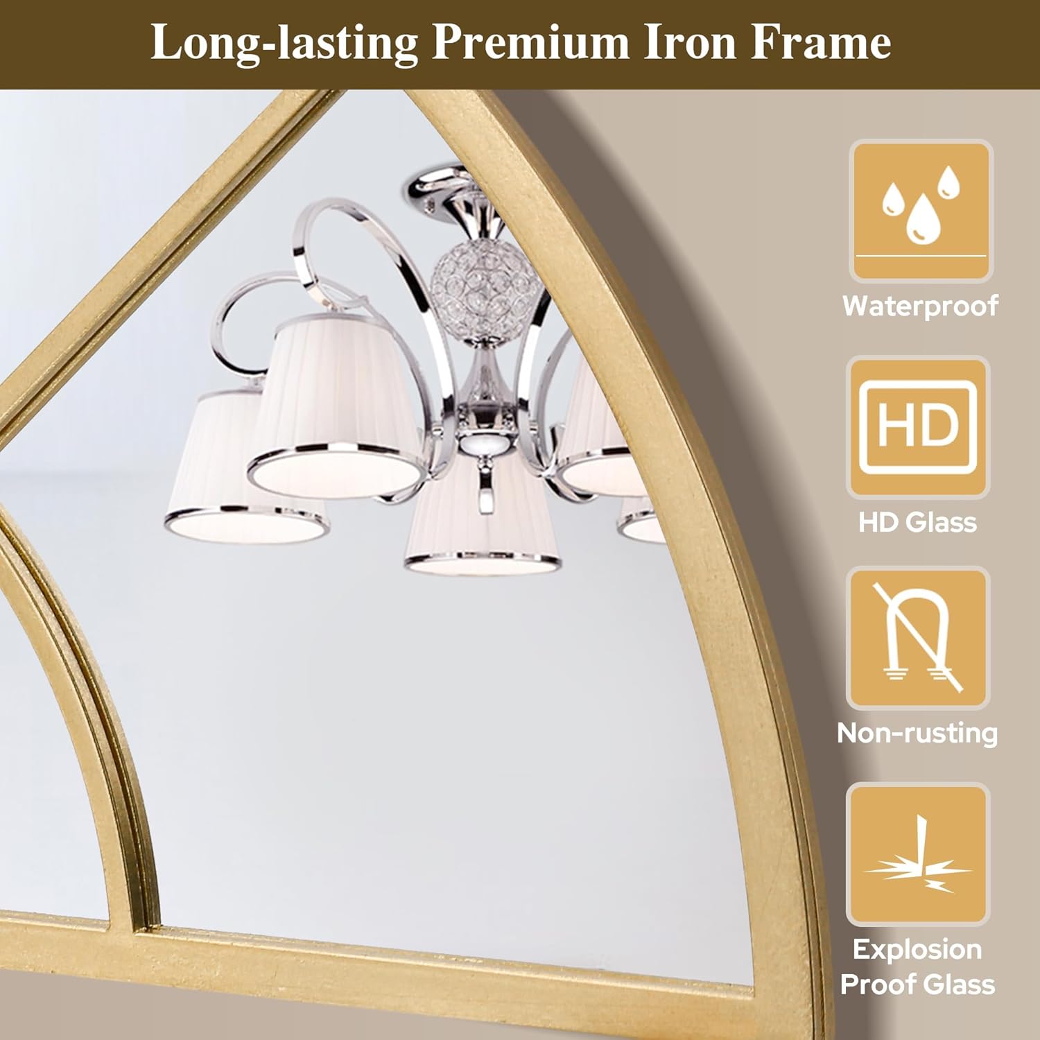 Luxe Black Wall Mirror — 40" - View 3