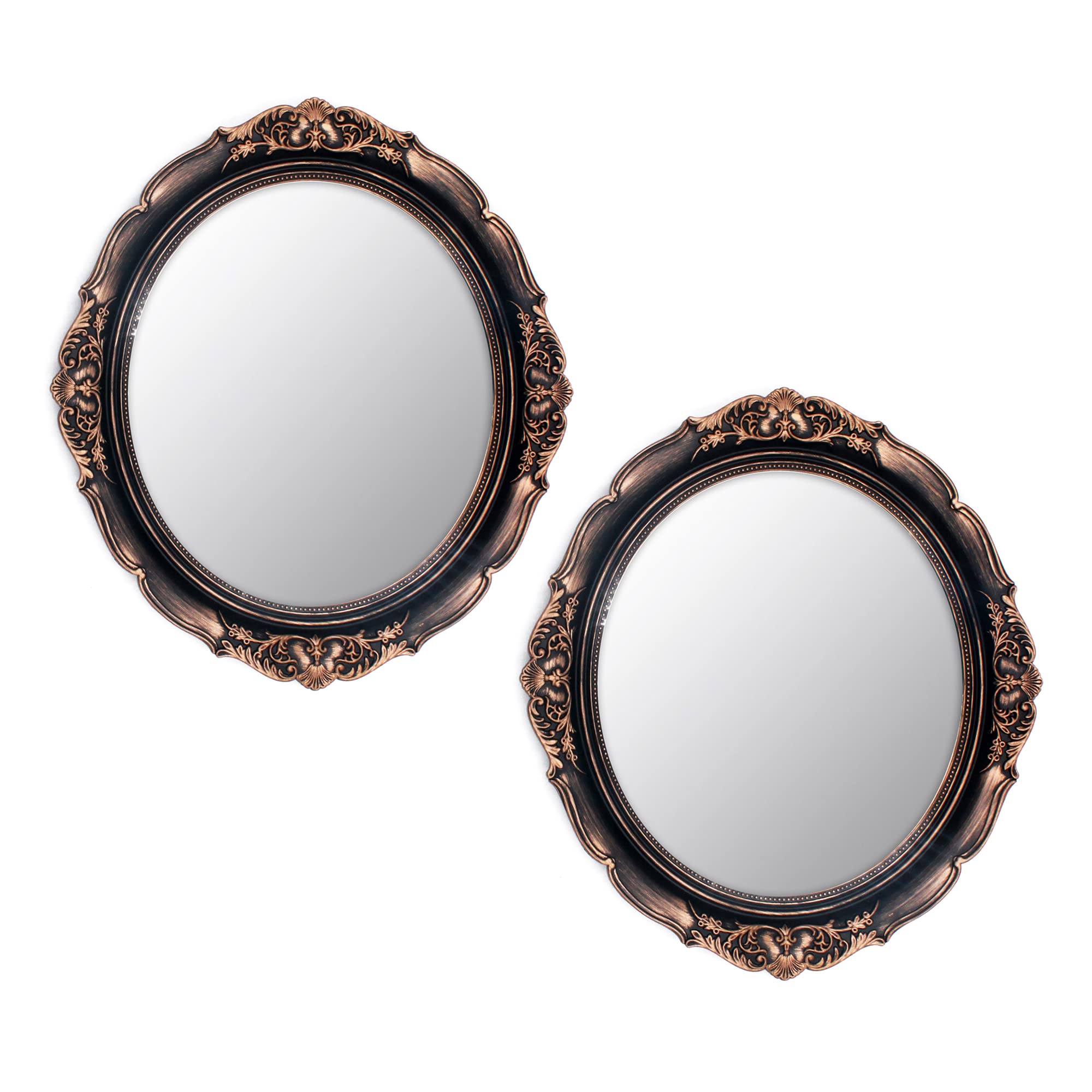 Oval Luxe Blue Wall Mirror — 8"