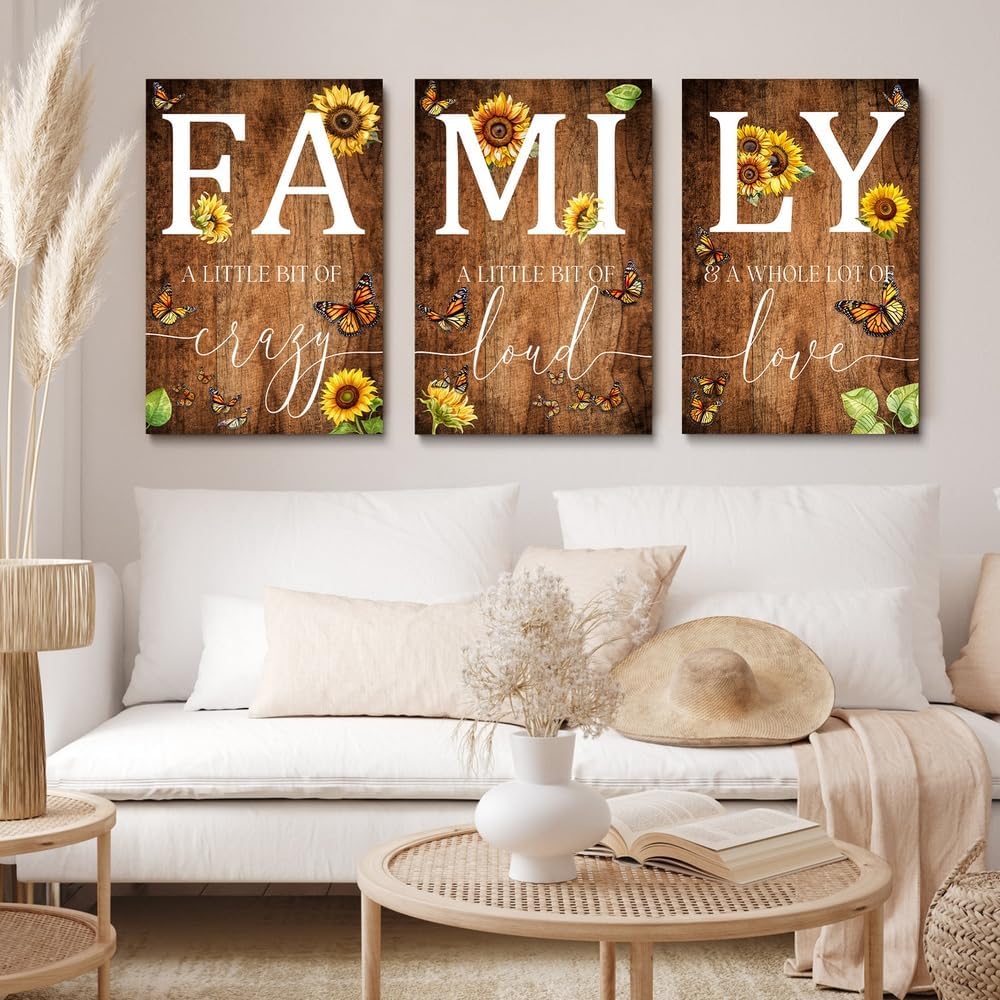 Framed Beige Wall Decor — 12" — A001 Brown