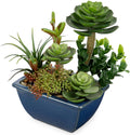 Blue Faux Plant — Blue