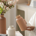 Modern Beige Decorative Vase - View 3