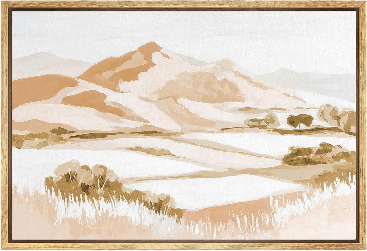 Framed Farmhouse Fabric Wall Art — 16" — 36"L x 24"W