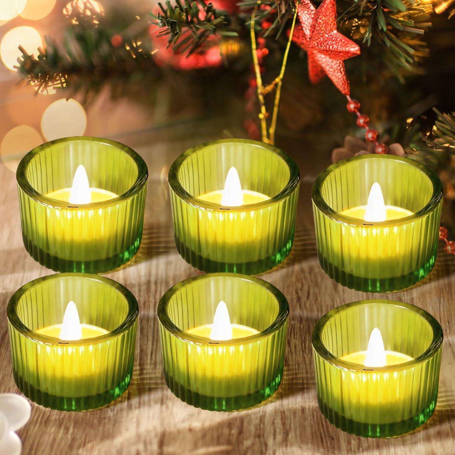 Luxe Black Candle — 2" — Green