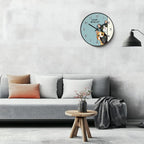 Battery Operated Purple Wall Clock — 8" - View 5