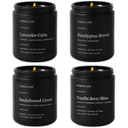 Wood Scented Candle — Set of 4