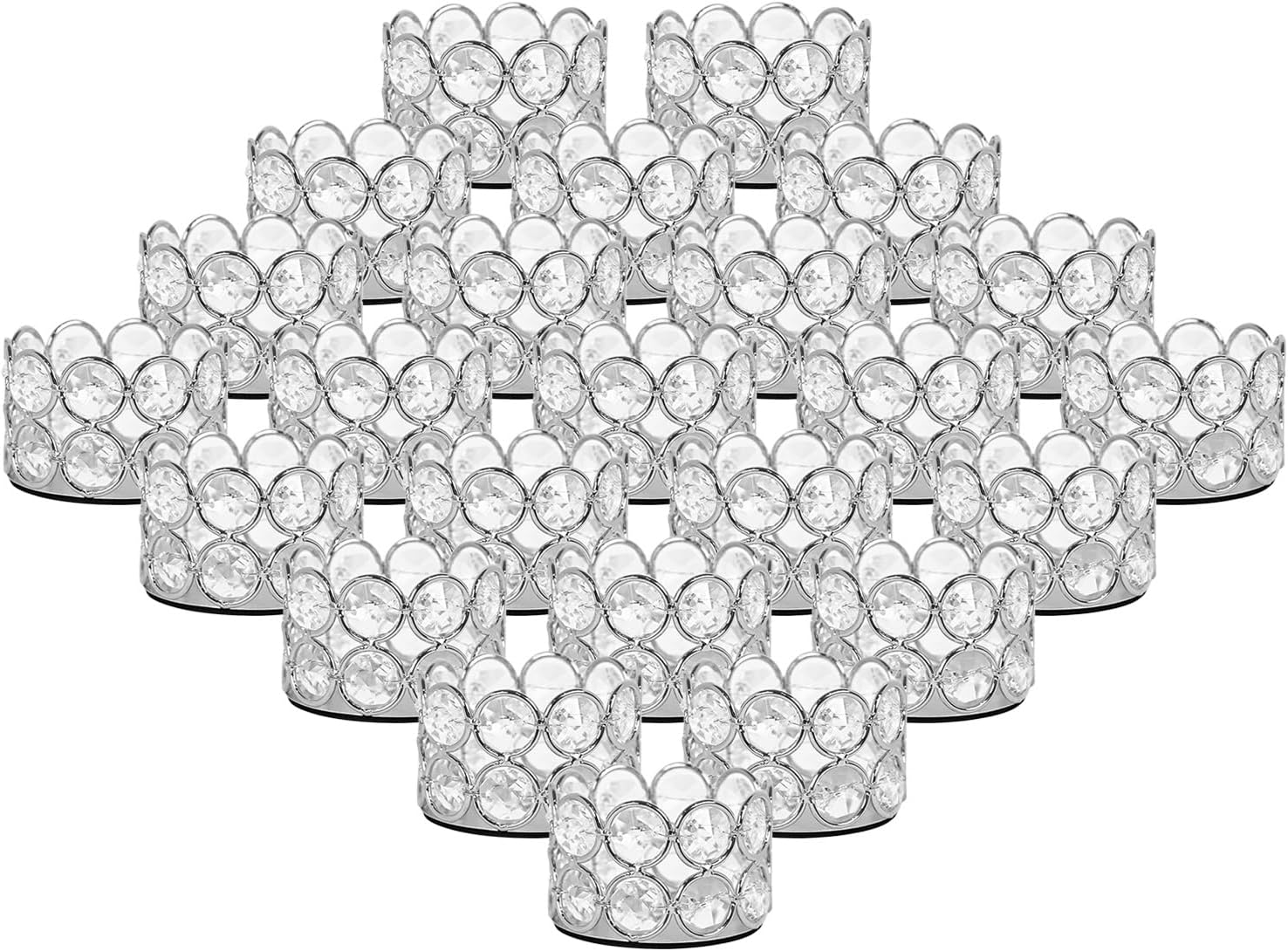 Luxe Gold Candle — Set of 12 — Silver