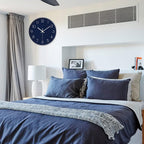 Battery Operated Blue Wall Clock - View 4
