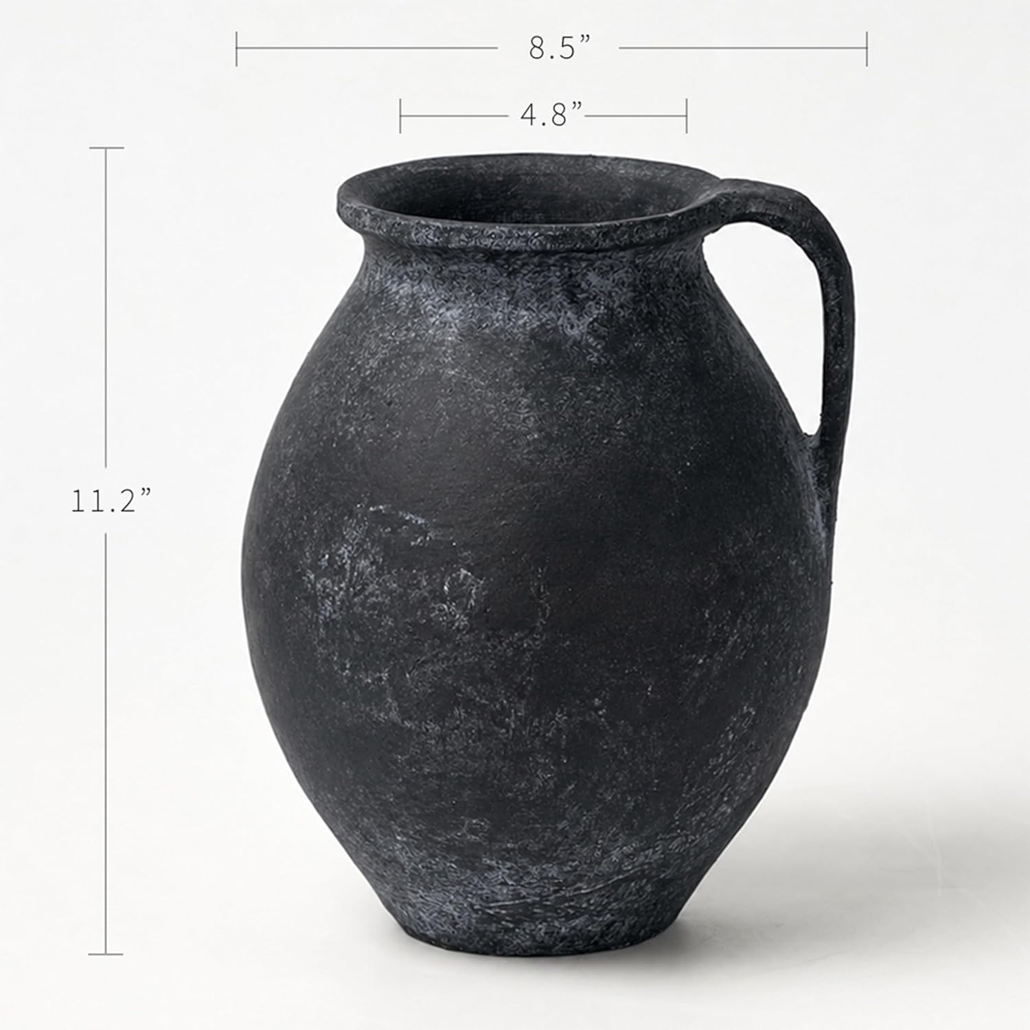 Farmhouse Black Vase — 11.2" - View 3