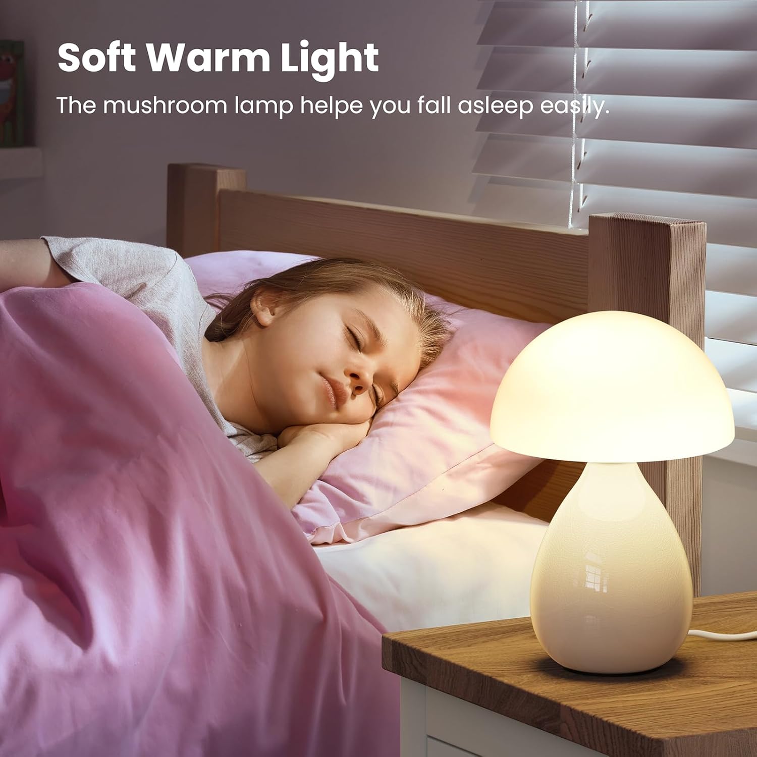 Dimmable Modern Blue Table Lamp - View 5