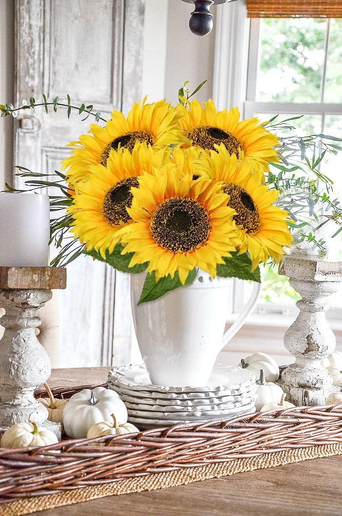 Fabric Artificial Flowers — 8" - View 4