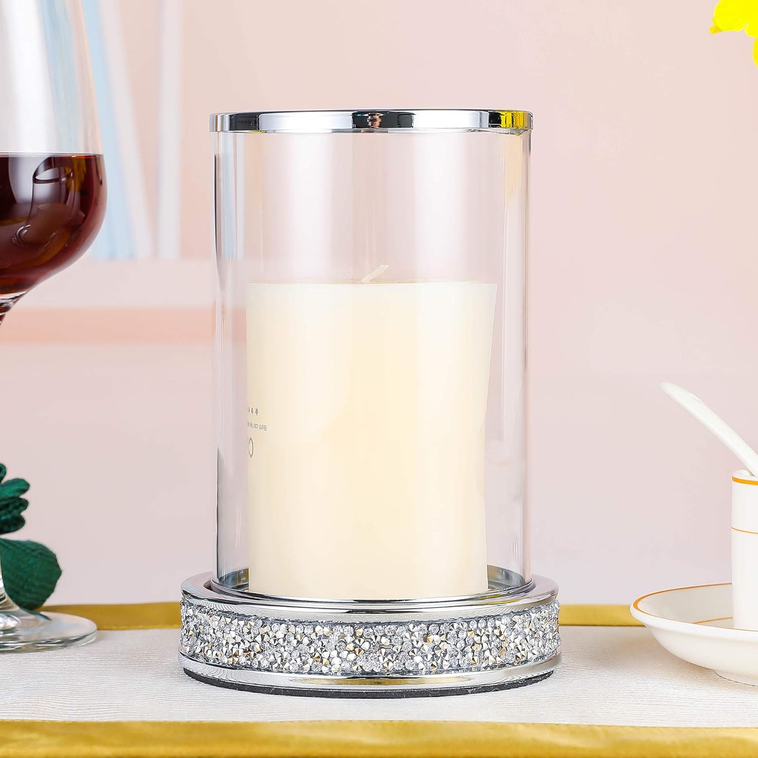 Beige Pillar Candle — Set of 2 - View 3