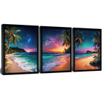Black Framed Wall Art — 16"