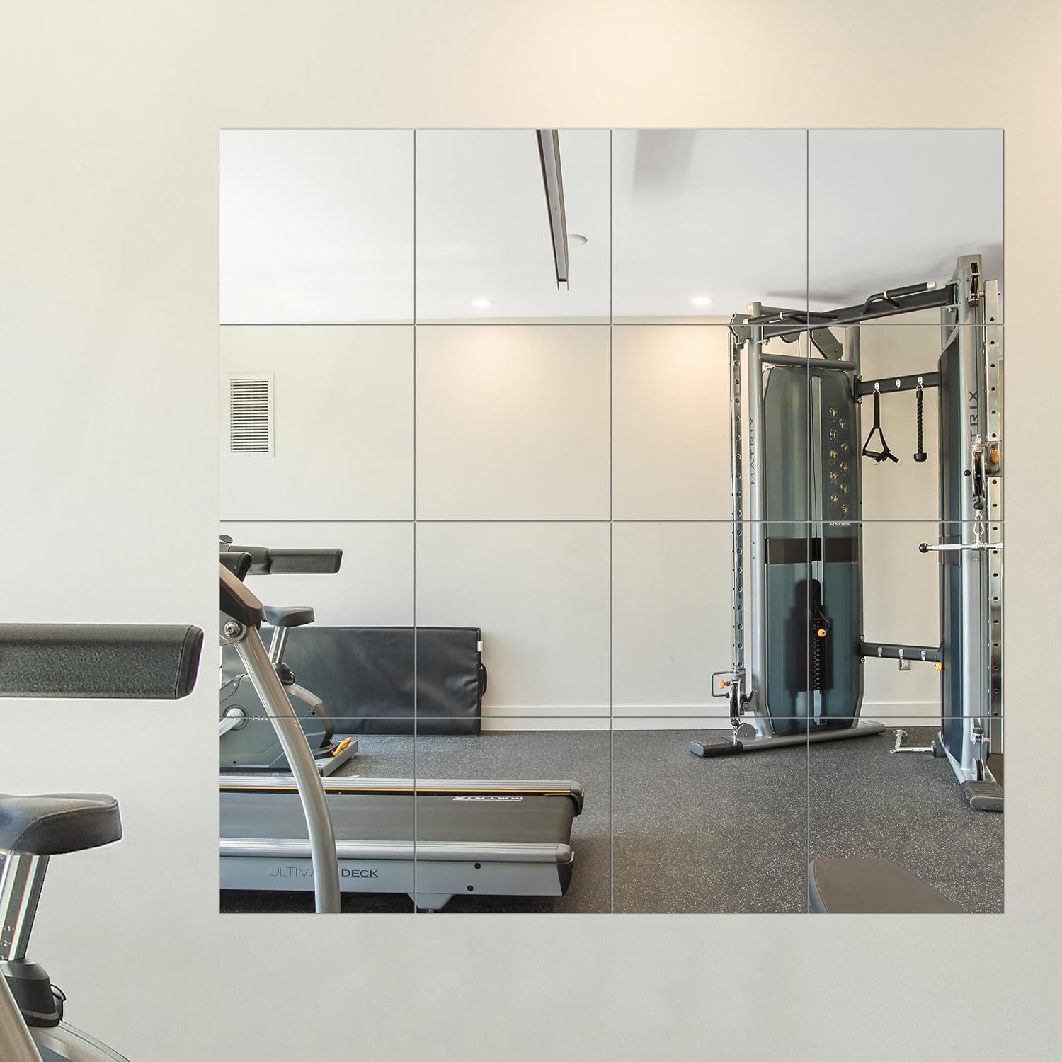 Glass Wall Mirror — 12" — Frameless