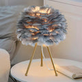 Luxe Grey Bedside Lamp — 15.3" — Gray