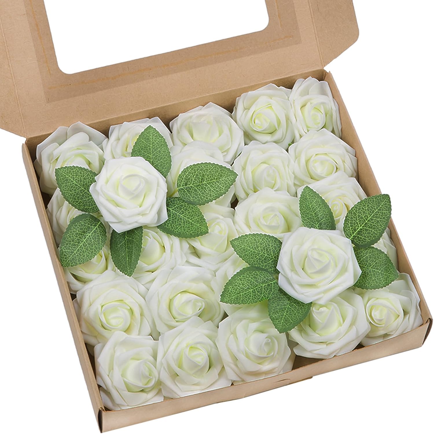 Beige Artificial Flowers — Ivory White