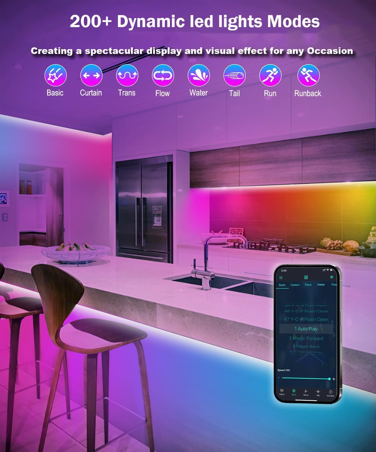 USB Metal LED Strip Lights - View 4